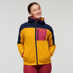 Abrazo Hooded Full-Zip Fleece Jacket - Women's black