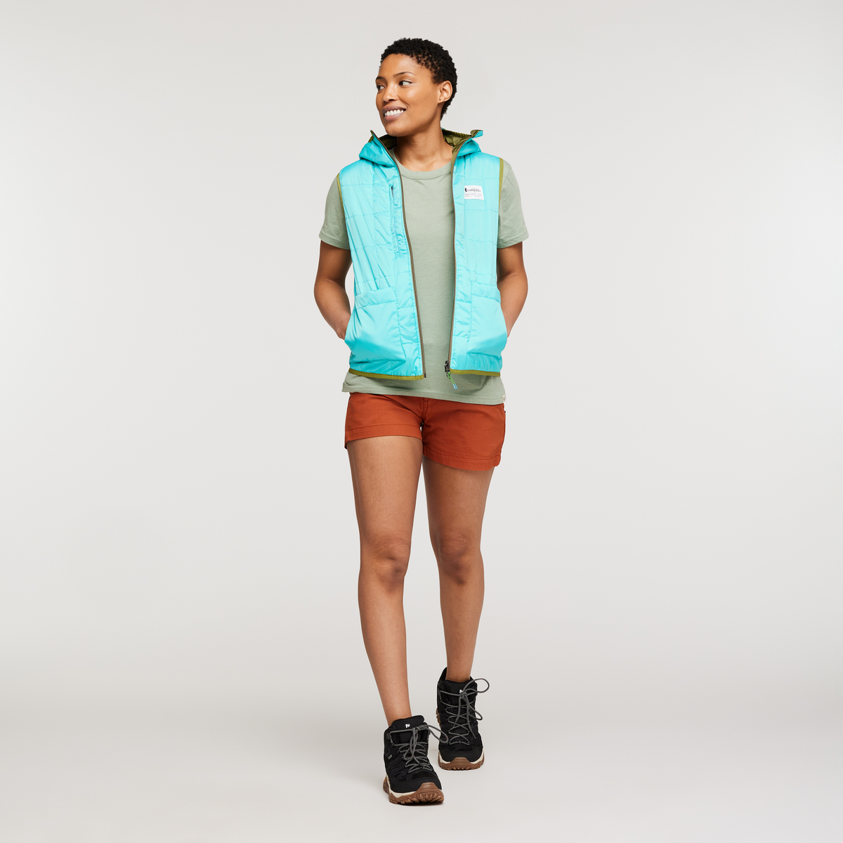 Teca Cálido Reversible Hooded Vest - Women's