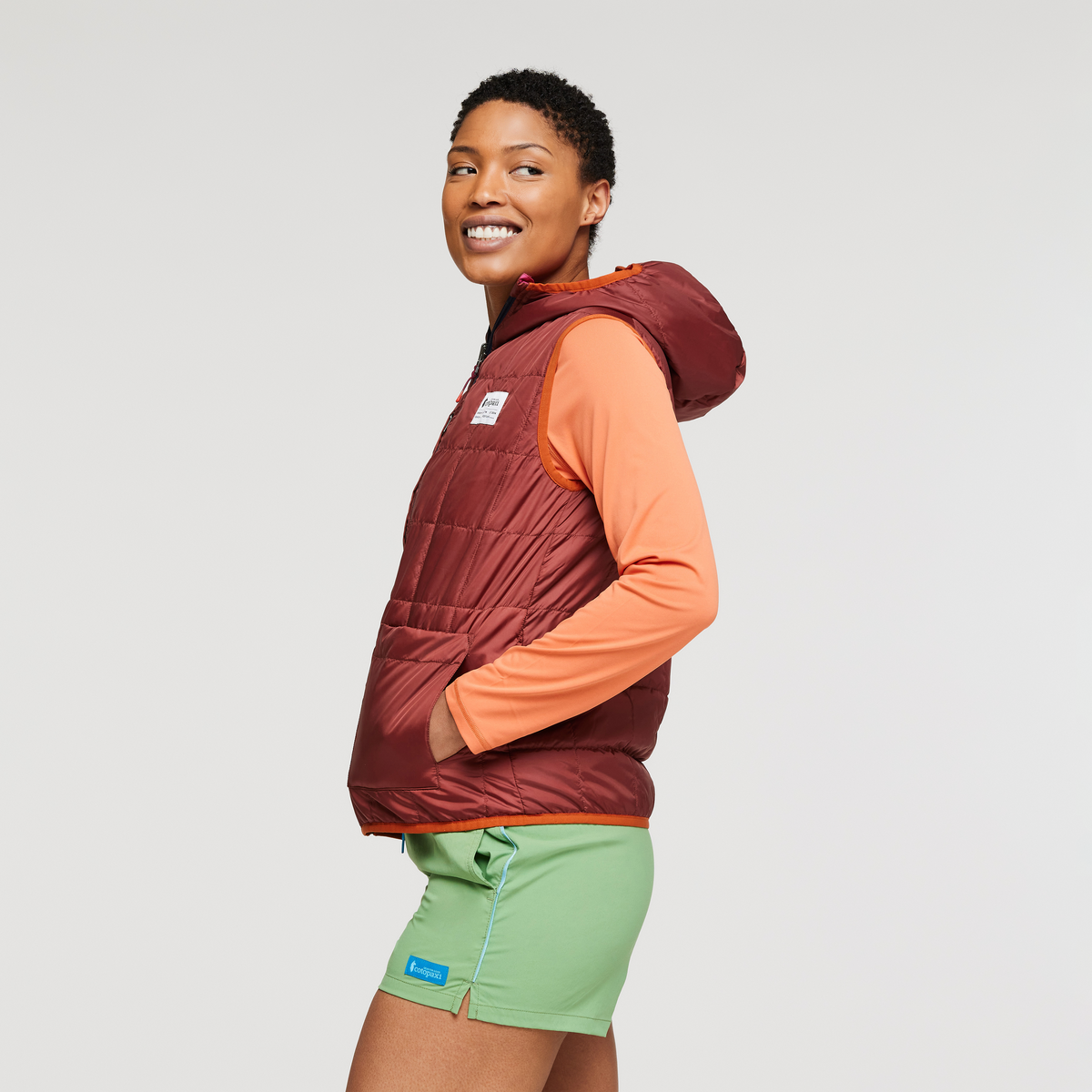 Teca Cálido Reversible Hooded Vest - Women's